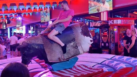 Benidorm Bull Ride No Underwear, Risky Gamble ...